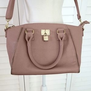 Faux Saffiano Leather Purse
